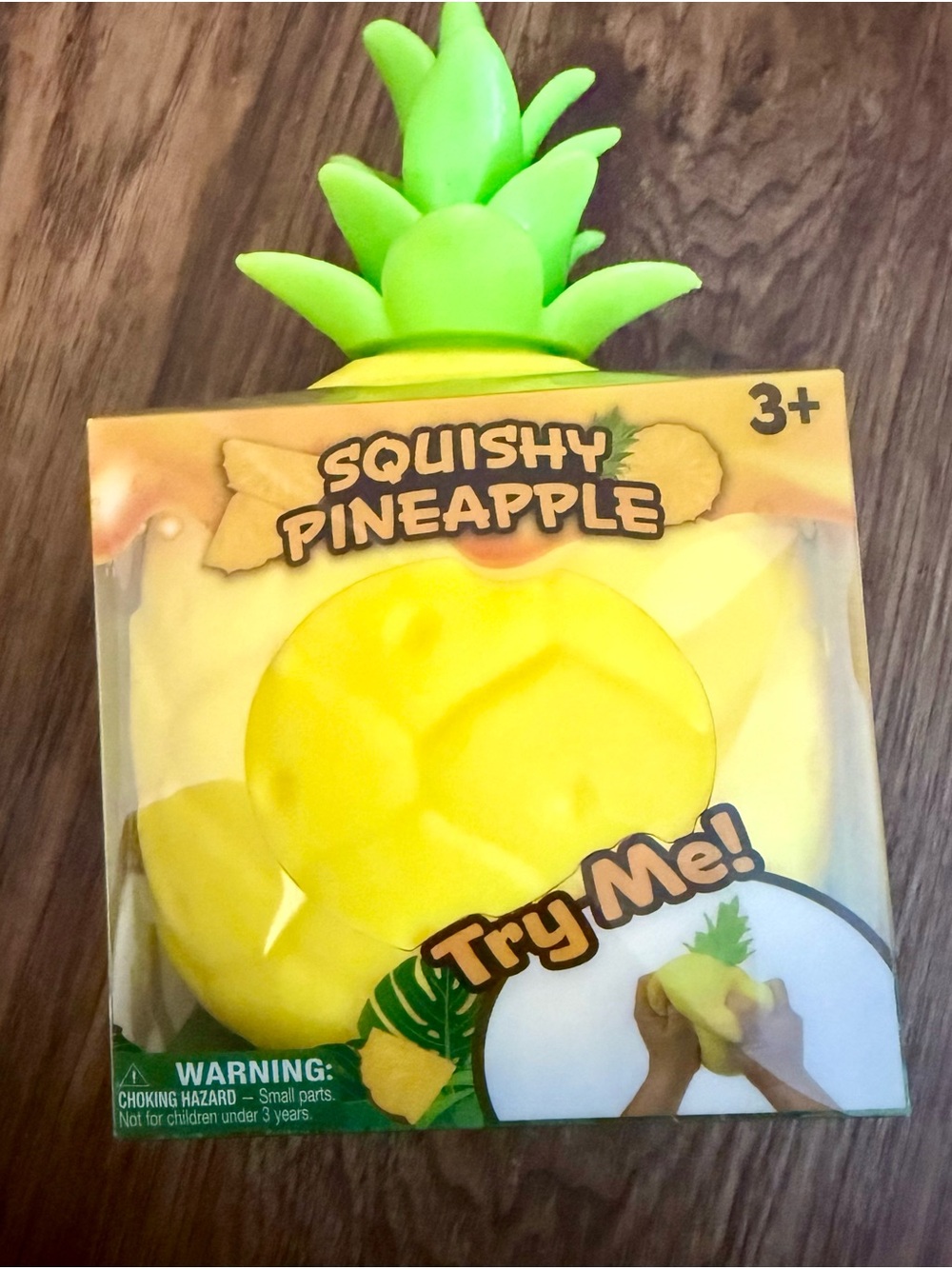 Squishy Pineapple Stress Toy - Yellow & Green